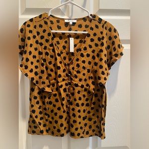 NWT Madewell flutter sleeve blouse